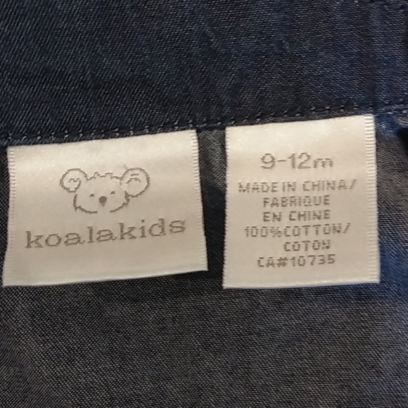 Koala Kids Denim Dress Size 9-12 Months - Picture 8 of 9